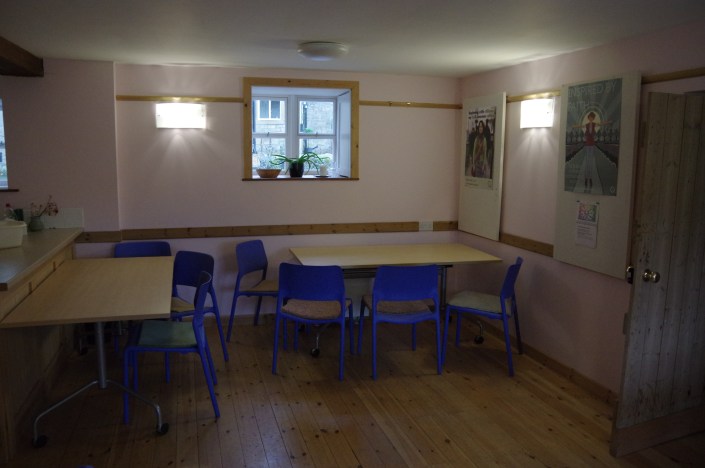 the lower floor in the Barn today